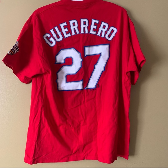 MLB Texas Rangers Vladimir Guerrero 2010 World Series T-Shirt - Picture 2 of 4